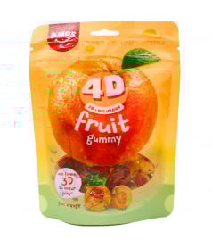 4D Fruit Gummy Orange